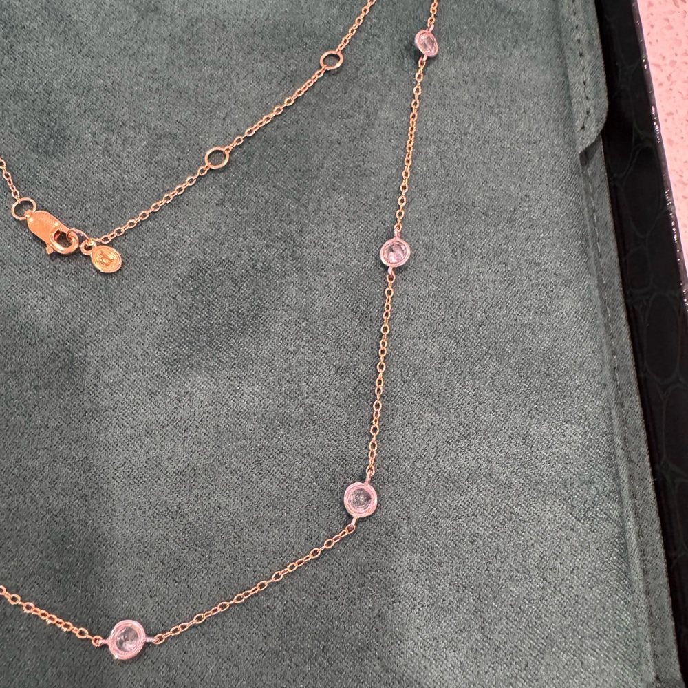 Dorsey 8 Stone Two Tone Clemence Necklace - Picture 3 of 5